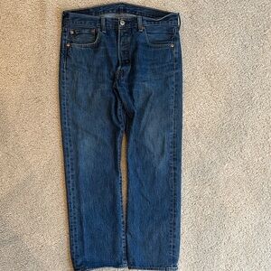 Levi's 501 Dark Indigo Straight Jeans EUC vintage